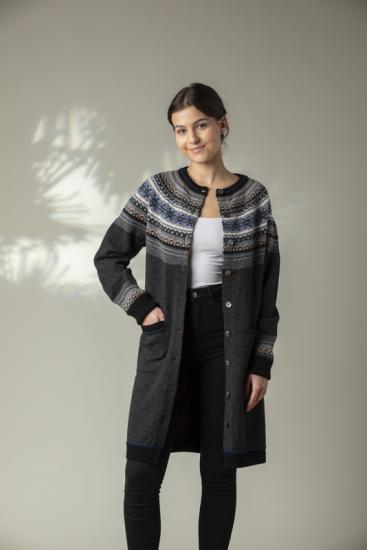 Alpine Coat, long Cardigan Pegasus von Eribé of Scotland